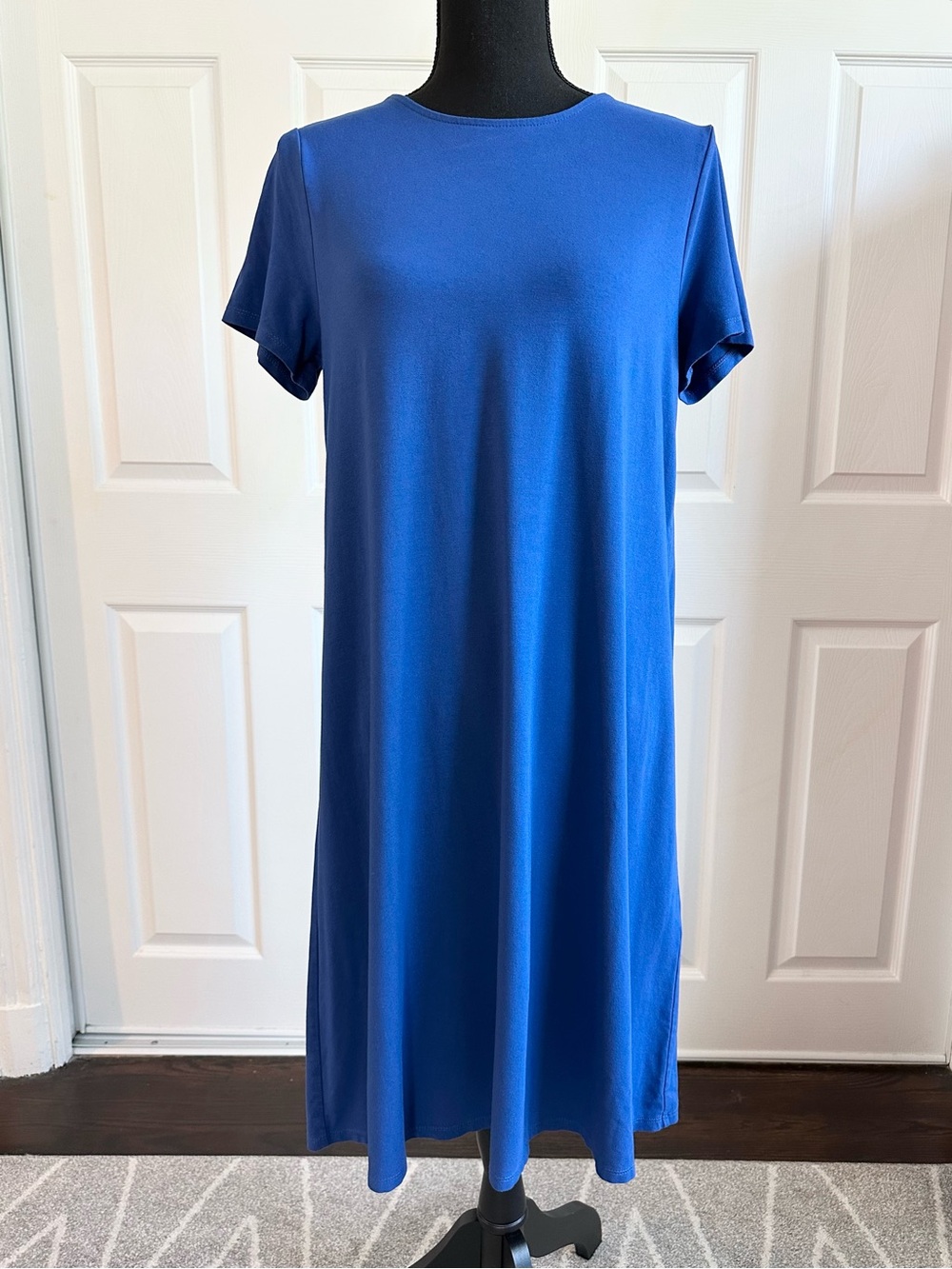 jersey swing dress short sleeve J. Jill | Dresses | J Jill Royal Blue Stretch Wearever Occasion:Summer Dresses